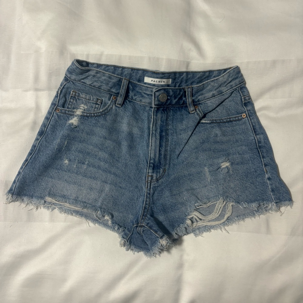 Pacsun high rise festival denim shorts